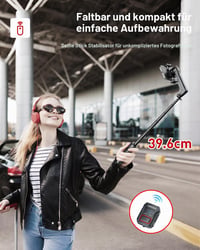 Gimbal stabilizátor pre smartfón KOSCHEAL A10, so vstavaným osvetlením a bezdrôtovým diaľkovým ovládaním, rotácia o 360 stupňov, pre iPhone a Android 6