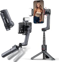 Gimbal stabilizátor pre smartfón KOSCHEAL A10, so vstavaným osvetlením a bezdrôtovým diaľkovým ovládaním, rotácia o 360 stupňov, pre iPhone a Android 1