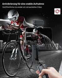 Gimbal stabilizátor pre smartfón KOSCHEAL A10, so vstavaným osvetlením a bezdrôtovým diaľkovým ovládaním, rotácia o 360 stupňov, pre iPhone a Android 2