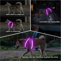 KOSKILL LED Kutyahám Töltöthető Fényvisszaverő XL Kék 3