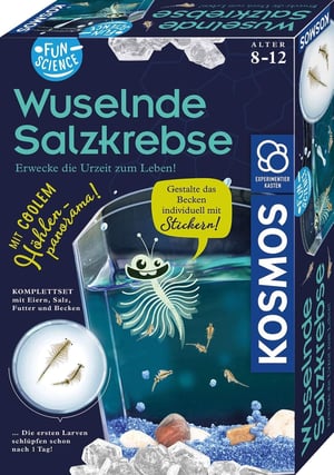 Kosmos Fun Science Vedecká súprava s žiabronôžkami pre deti od 8 rokov – Žiabronôžky, vajíčka a krmivo, kompletná štartovacia súprava
