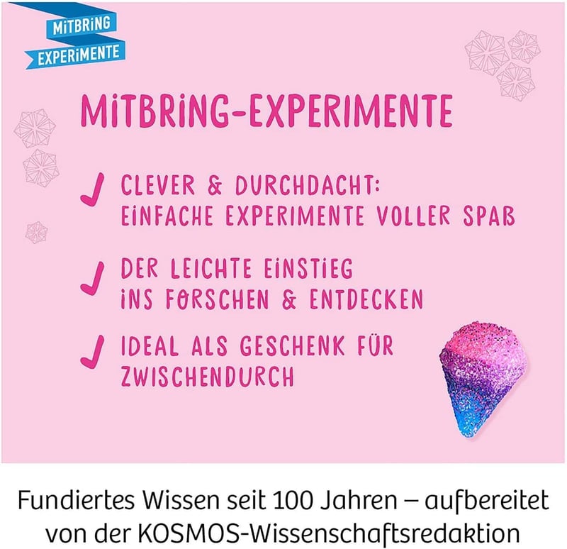 Kosmos Glitter Diamonds Kísérletező Készlet Gyerekeknek - Csillogó Ékszerkészítő Szett 8-12 Éveseknek, STEM Oktatójáték