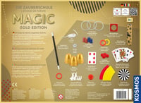 Kosmos Magic Die Zauberschule Gold Edition – 75 kúzelníckych trikov a ilúzií, 18 rekvizít, 3 úrovne náročnosti, kúzelnícka súprava pre deti od 8 rokov 2