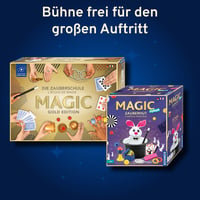 Kosmos Magic Die Zauberschule Gold Edition – 75 kúzelníckych trikov a ilúzií, 18 rekvizít, 3 úrovne náročnosti, kúzelnícka súprava pre deti od 8 rokov 6