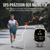 Inteligentné hodinky KOSPET Pulse 2 pre mužov a ženy, 1,96-palcový AMOLED displej, 15-dňová výdrž batérie, fitness smartwatch 6