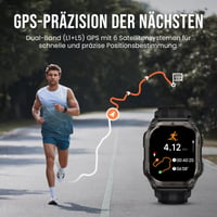 Inteligentné hodinky KOSPET Pulse 2 Outdoor pre mužov a ženy, 1,96-palcový AMOLED displej, 15-dňová výdrž batérie, športové hodinky 6