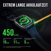 Inteligentné hodinky KOSPET Pulse 2 Outdoor pre mužov a ženy, 1,96-palcový AMOLED displej, 15-dňová výdrž batérie, športové hodinky 7