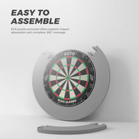 KOTO 4 darabos dartboard szegély EVA ütésálló falvédelem 3