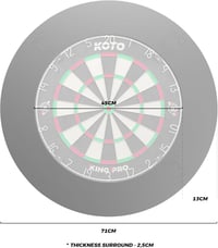 KOTO 4 darabos dartboard szegély EVA ütésálló falvédelem 2