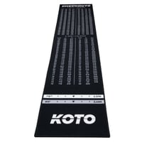 KOTO Check Out tepih za pikado, protuklizni - crni - 285x60 cm 1