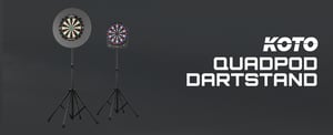 KOTO Darts Darts Állvány – Állítható Magasságú Tartó Elektronikus és Sörtés Dartboardhoz, Professzionális Darts Tábla Állvány