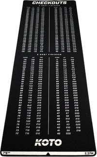 KOTO Darts szőnyeg padlóvédelemmel, oche vonallal és pontszámjelzéssel 1