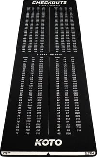 KOTO Darts szőnyeg padlóvédelemmel, oche vonallal és pontszámjelzéssel 6