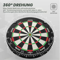 KOTO Dartscheibe Forgó Számgyűrűvel, Turniermaß Sisal Szizál 5
