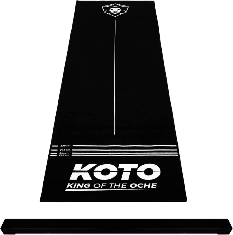 KOTO Dartszőnyeg 285x80cm Dobóvonallal Csúszásmentes Dartszőnyeg Pontszámjelzővel