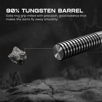 KOTO Forma 90% Darts 25g Ezüst Dartszett 3 Hegyel, Repülőkkel és Táskával 4