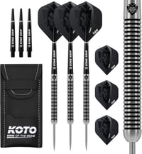 KOTO Forma 90% Darts 25g Ezüst Dartszett 3 Hegyel, Repülőkkel és Táskával 1