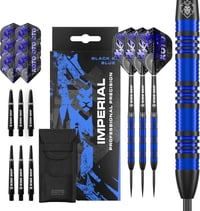 KOTO Imperial Darts 23g Fekete-Kék 80% Volfrám Szett 3 Hegyel Tollal Szárral 1