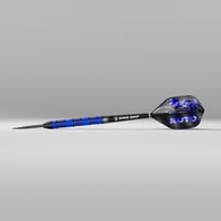 KOTO Imperial Darts 23g Fekete-Kék 80% Volfrám Szett 3 Hegyel Tollal Szárral 4