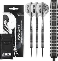 KOTO Kight Darts 80% Volfrám Fekete-Ezüst 3 Hegyű Szett 1