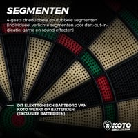 KOTO Soft Classic elektronikus darts tábla 32 játékkal és 590 variációval 3
