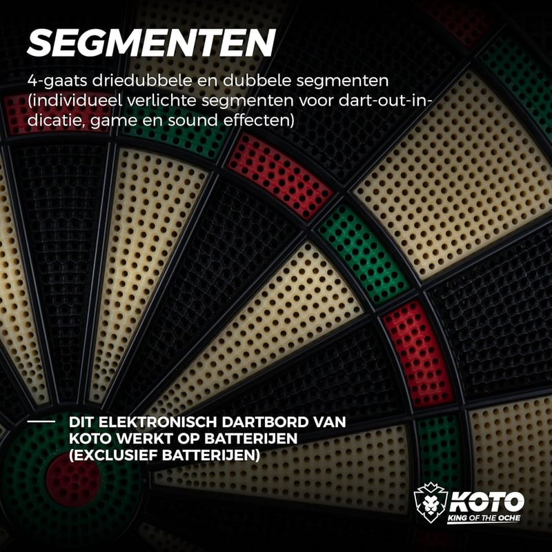 KOTO Soft Classic elektronikus darts tábla 32 játékkal és 590 variációval