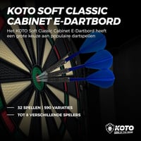 KOTO Soft Classic elektronikus darts tábla 32 játékkal és 590 variációval 2