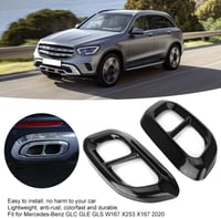 koulate Kipufogóvég Díszítő Borítás - 2 db Rozsdamentes Acél Kipufogócső Dekoráció Mercedes GLC GLE GLS W167 X253 X167 Modellekhez 2