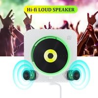 KOVCDVI CD Lejátszó Bluetooth Hangszóróval Fali Szereléshez FM Rádió USB TF Kártya AUX LCD Kijelző Távirányító 4