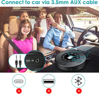 KOVCDVI Hordozható CD Lejátszó Bluetooth Funkcióval 1500 mAh Akkumulátor Hangszóróval USB AUX Lejátszás LCD Kijelző A-B Ismétlés 6