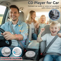 KOVCDVI hordozható CD lejátszó LCD kijelzővel, CD-R/RW/MP3/WMA támogatás, Anti-Shock - ezüst 4