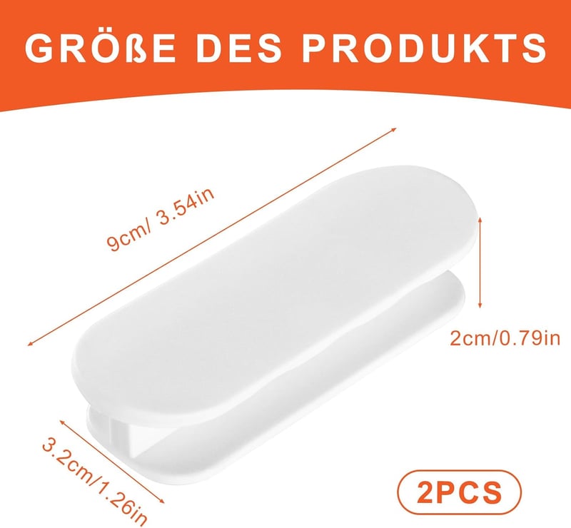 KOVOSCH 2 db öntapadó alumínium szekrényfogantyú 148 mm ezüst bútorajtó és fiókhoz