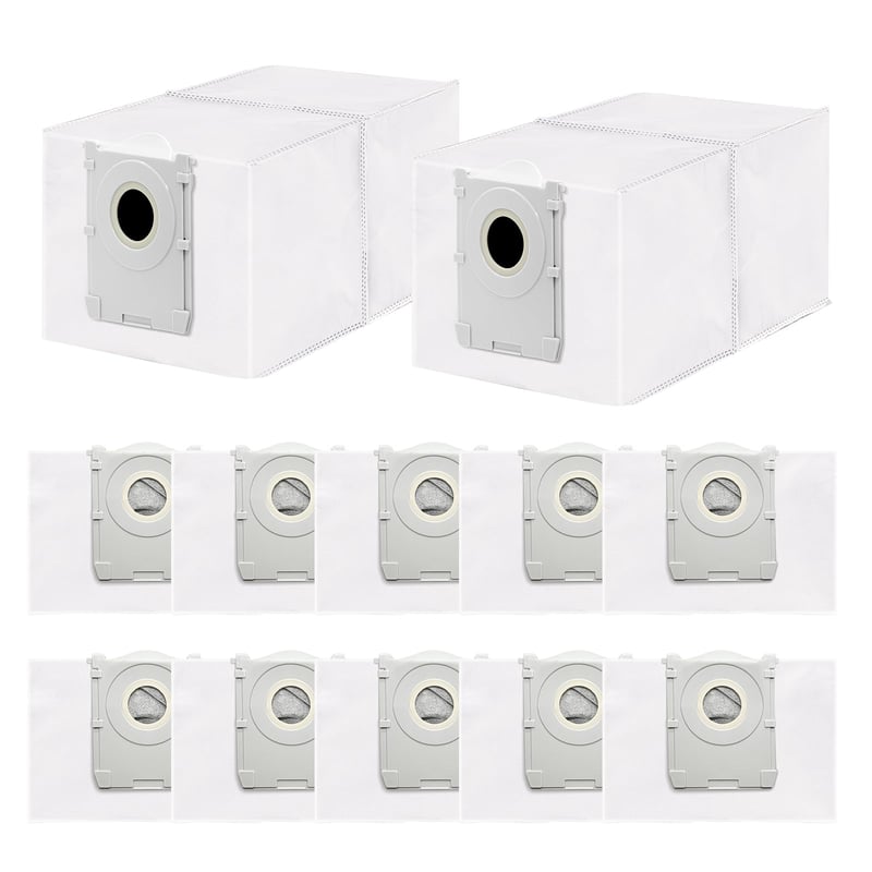 Koyieioo 12 ks náhradných vreciek na prach pre robotický vysávač Ecovacs Deebot T50 / T50 PRO Gen2 / Gen3, kompatibilné, veľká kapacita 3,5 l