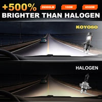 LED žiarovky KOYOSO H4 100W 26000LM – súprava do automobilových svetlometov 9003/HB2, stretávacie a diaľkové svetlá, 6500K biela 2