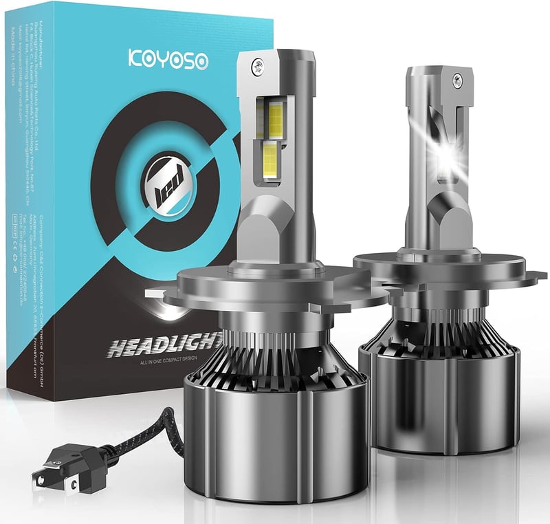 KOYOSO H4 LED izzó 19000LM 110W 12V autóhoz 6500K fehér