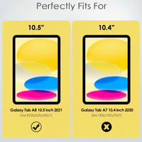Husă Koze pentru Samsung Galaxy Tab A8 10.5" (SM-X200/X205/X207) - Husă de protecție din silicon TPU subțire și transparentă, rezistentă la șocuri și zgârieturi, carcasă flexibilă pentru partea din spate 8