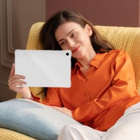 Husă Koze pentru Samsung Galaxy Tab A8 10.5" (SM-X200/X205/X207) - Husă de protecție din silicon TPU subțire și transparentă, rezistentă la șocuri și zgârieturi, carcasă flexibilă pentru partea din spate 7