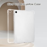 Husă Koze pentru Samsung Galaxy Tab A8 10.5" (SM-X200/X205/X207) - Husă de protecție din silicon TPU subțire și transparentă, rezistentă la șocuri și zgârieturi, carcasă flexibilă pentru partea din spate 6
