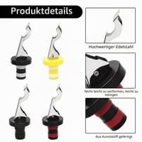 KQDRAVINE Dop pentru sticle de bere cu levier, 8 bucăți, dop universal pentru vin, șampanie și sticle de sticlă, set de dopuri pentru pahare de bere 3