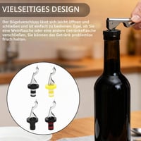 KQDRAVINE Dop pentru sticle de bere cu levier, 8 bucăți, dop universal pentru vin, șampanie și sticle de sticlă, set de dopuri pentru pahare de bere 5