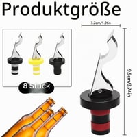 KQDRAVINE Dop pentru sticle de bere cu levier, 8 bucăți, dop universal pentru vin, șampanie și sticle de sticlă, set de dopuri pentru pahare de bere 2