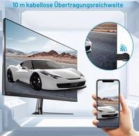KQLHLHDYZ Bezdrôtový adaptér displeja, 4K 1080P HDMI WiFi zrkadlenie obrazovky, Miracast Airplay DLNA, pre iPhone iOS Android TV projektor 7