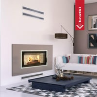 Grilaj de ventilație KRATKI pentru aer cald, pentru șemineu, 6 x 60 cm, negru, cu jaluzele la 45 de grade, termorezistent, pentru interioare moderne 6