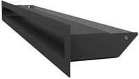 Grilaj de ventilație KRATKI pentru aer cald, pentru șemineu, 6 x 60 cm, negru, cu jaluzele la 45 de grade, termorezistent, pentru interioare moderne 1