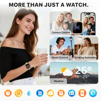 Inteligentné hodinky Kriutefy pre mužov a ženy – Volania, fitness tracker, kompatibilné s Androidom a iPhone, sledovanie spánku, 120+ športových režimov, šampanské zlato, s 2 remienkami 8
