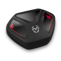 Herné slúchadlá KROM KALL Bluetooth 5.3 so vstavaným mikrofónom, funkciou Push-to-Talk, 12-hodinovou výdržou batérie, nabíjacím puzdrom a USB-C káblom, čierne 6