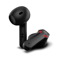 Herné slúchadlá KROM KALL Bluetooth 5.3 so vstavaným mikrofónom, funkciou Push-to-Talk, 12-hodinovou výdržou batérie, nabíjacím puzdrom a USB-C káblom, čierne 3