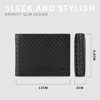 KRONIFY férfi bőr pénztárca RFID védelemmel, 13 kártyahellyel, érmetatartóval 3