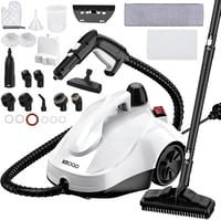 KROQO Multifunkciós Gőztisztító 1050W - Kézi Gőzölő 23 Tartozékkal, 1,5L Tartály, Tapéta, Padló, Szőnyeg, Kanapé, Autó, Csempe Tisztításához 1
