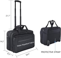 KROSER 17.3" gurulós üzleti laptop táska vízálló RFID zsebbel utazáshoz 2